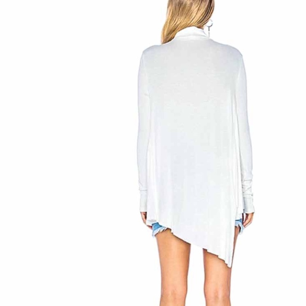 NEW FREE PEOPLE White Uptown Turtleneck Top Small - Picture 2 of 9